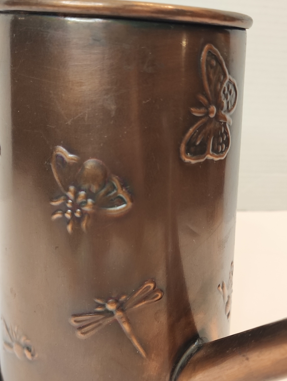 Decorative Copper Dragonfly Butterfly Bee Watering Can - Home Kitchen - Picture 3 of 7